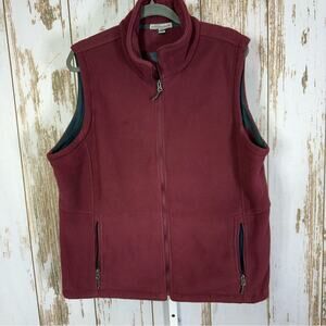 Port Authority, Maroon Fleece Vest. Size XXL. In excellent condition!